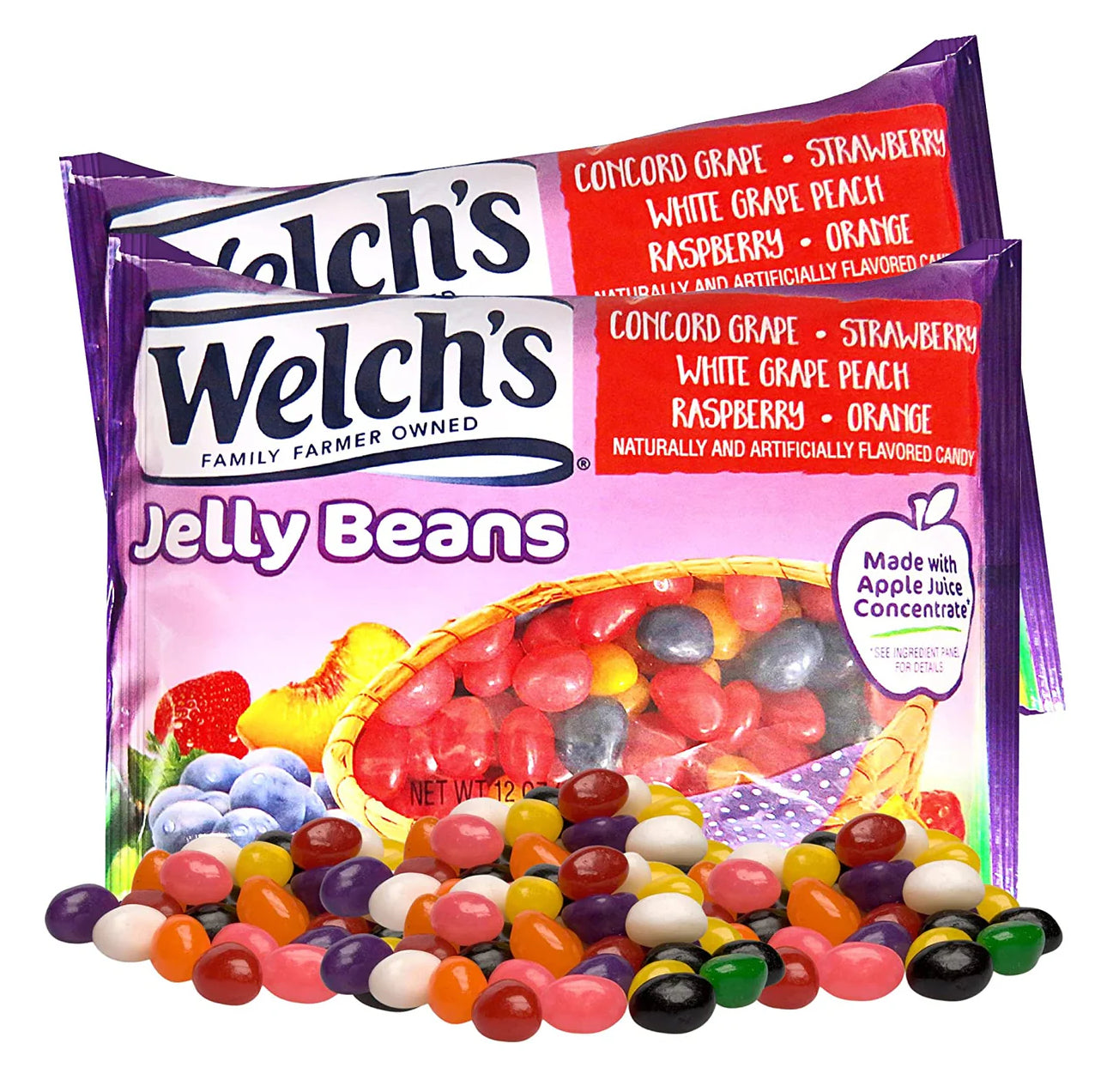 71390 – Welch's Jelly Beans 12oz – Made with Real Apple Juice Concentrate, 24pcs