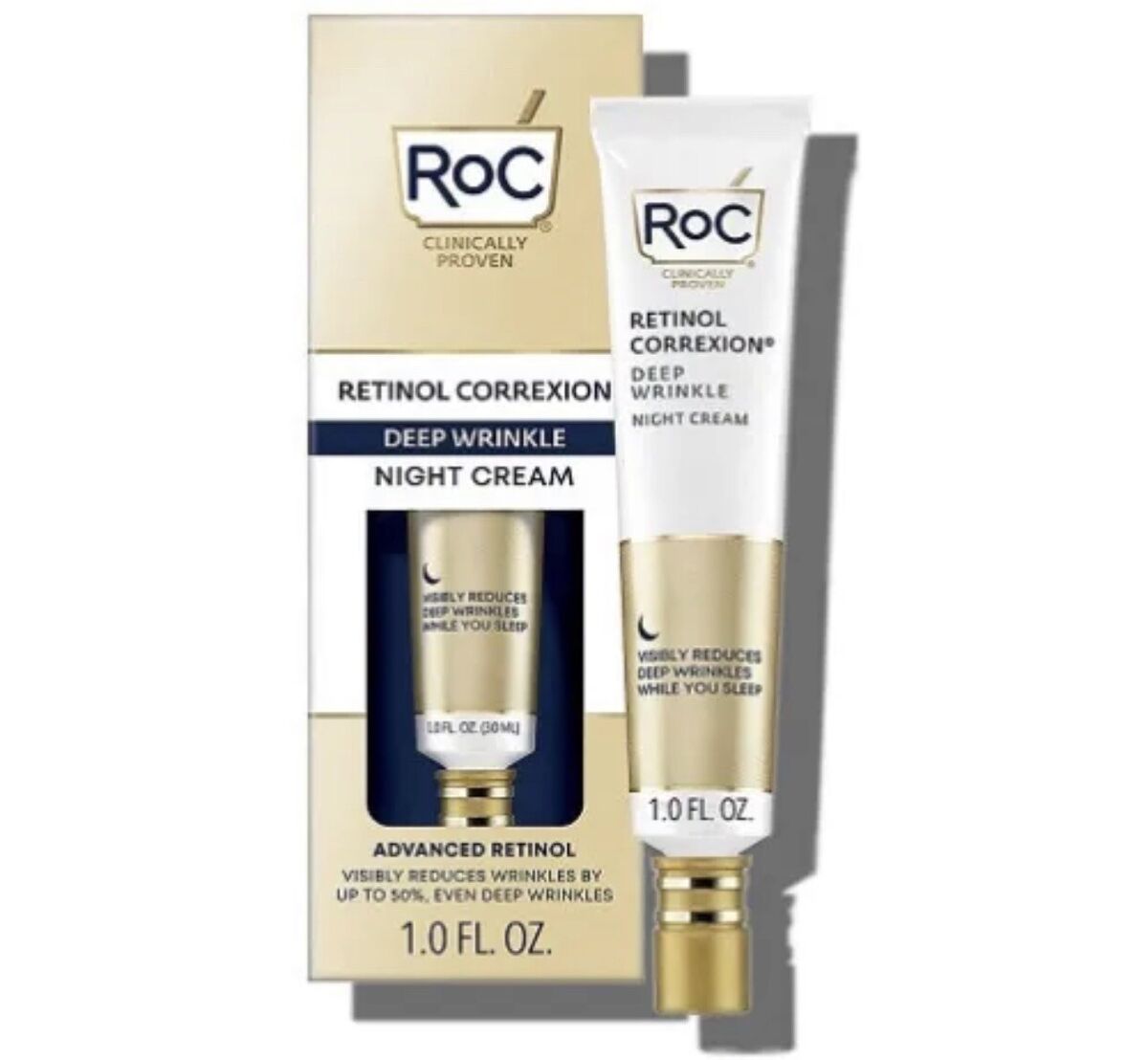 Roc - Retinol Correxion Deep Wrinkle Anti-Aging Night Cream - 1 Fl.Oz - 1 Pack