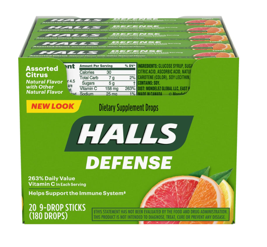 HALLS Vitamin-C Citrus 20 pack