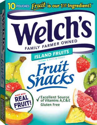 10811 – WELCH’S ISLAND FRUIT SNACK 8/10PK