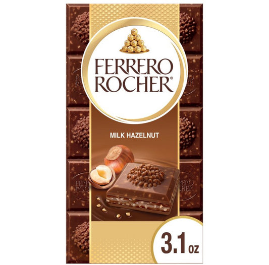 FERRERO ROCHER Ferrero Bars  Hazelnut 90 g 8 pack