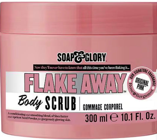 Soap & Glory Flake Away Exfoliating Body Scrub Original Pink, 10.1 fl oz 6pk