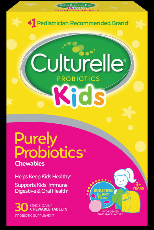 Culturelle - Kids Chewales 30 Tabets Natural Bursting Berry Flavor - 1 Pack