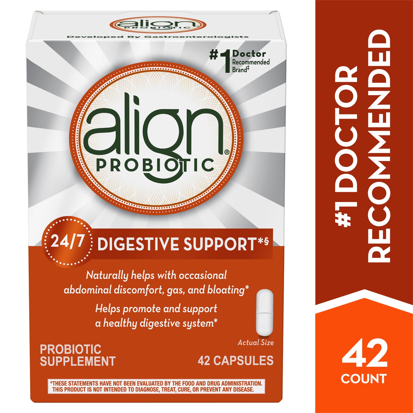 Align Probiotic - Digestive Support - 42 Capsules - 1 Pack