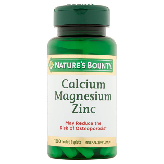 Nature's Bounty - Calcium Magnesium Zinc With Vitamin D3 100 Rapid Coated Caplets - 1 Pack