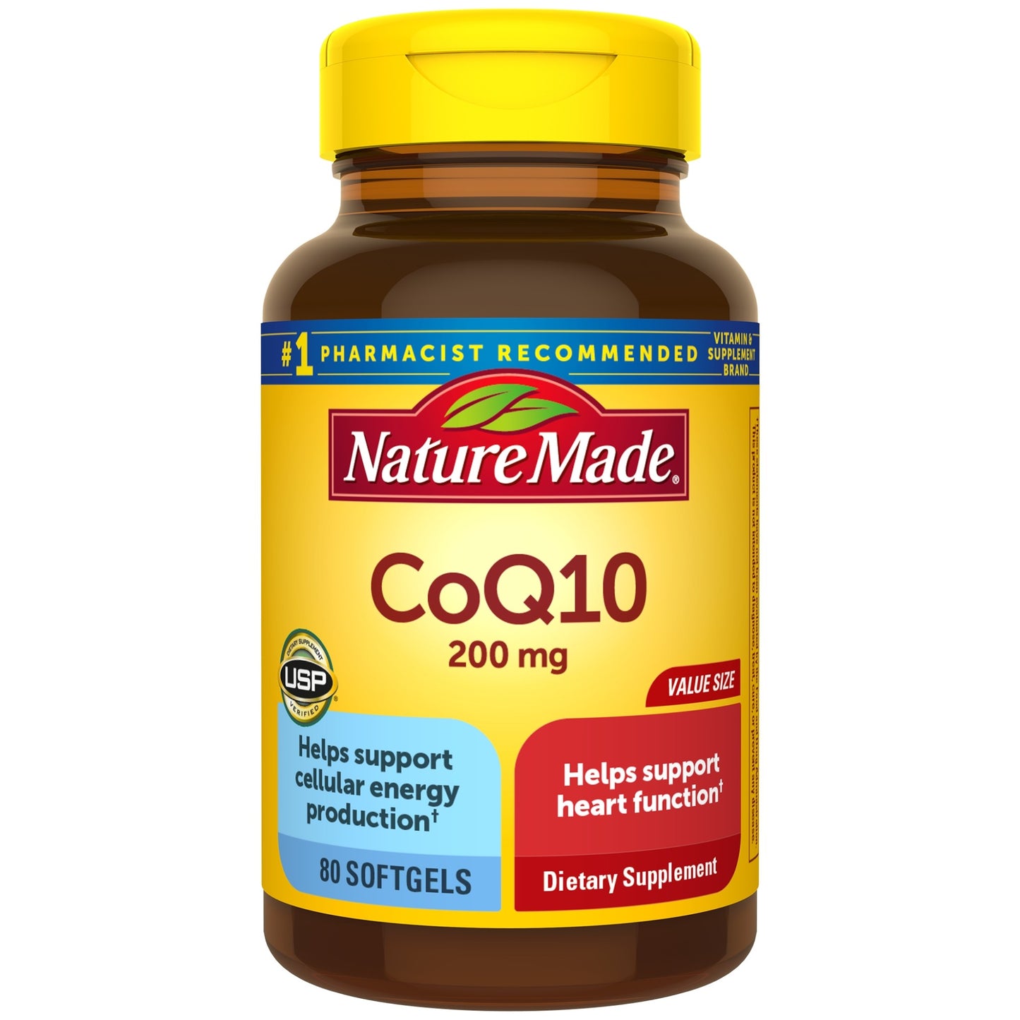 Nature Made - Coq10 200 Mg Softgels - 80 Count Value Size - 1 Pack