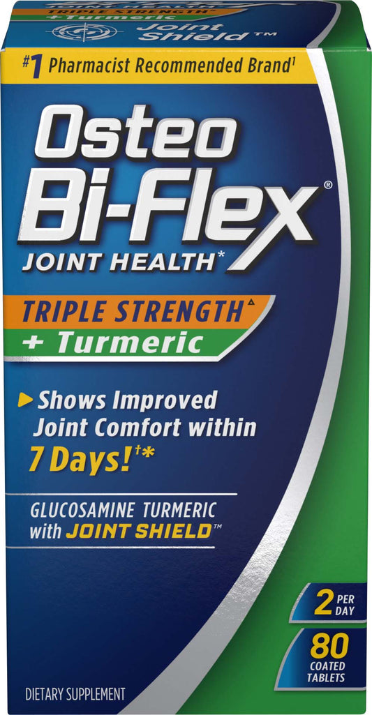 Osteo Bi-Flex - Triple Strength + Turmeric - 80 Ct - 1 Pack