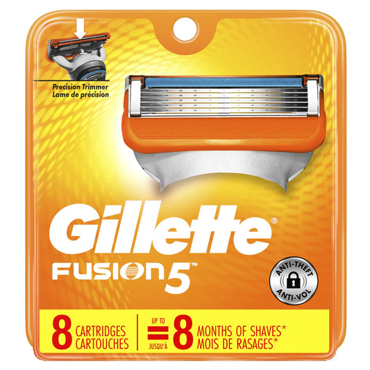 Gillette Blade Refill - Fusion5 Power - 8 Cartridges - 36 Pack