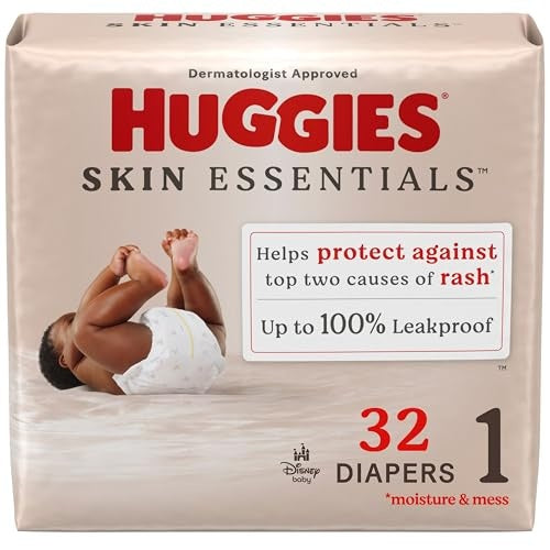 Huggies Diapers - Skin Essentials - Size 1 - 32Ct - 9 Pack