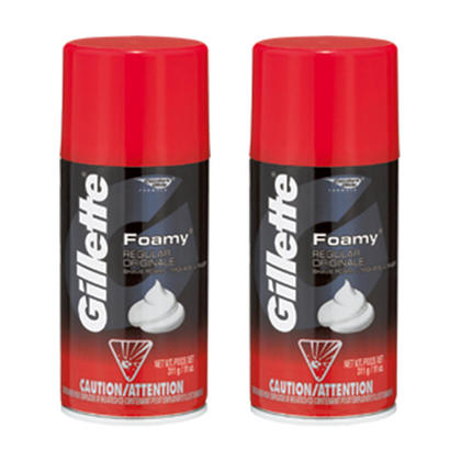 Gillette Shave Foam - Foamy Regular - 11 Oz - 12 Pack