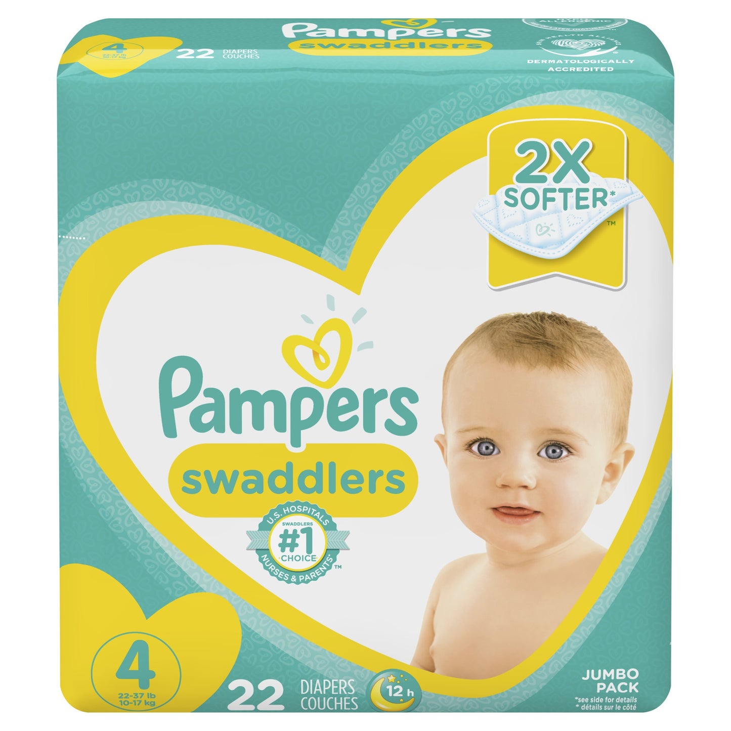 Pampers Diapers - Swaddlers Size 4 4X22 - 4 Pack