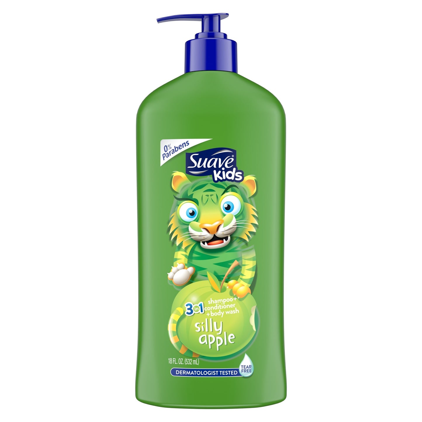 Suave Shampoo - Kids 3In1 - Apple - 18 Fl Oz - 6 Pack