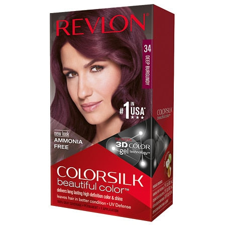 Revlon Hair Color - Color Silk - #34 Deep Burgundy - 12 Pack