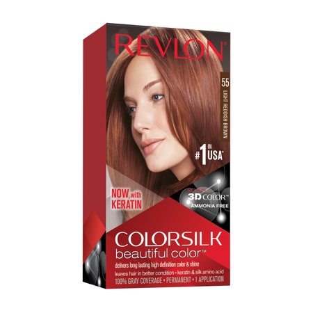 Revlon Hair Color - Color Silk - #55 Light Reddish Brown - 12 Pack