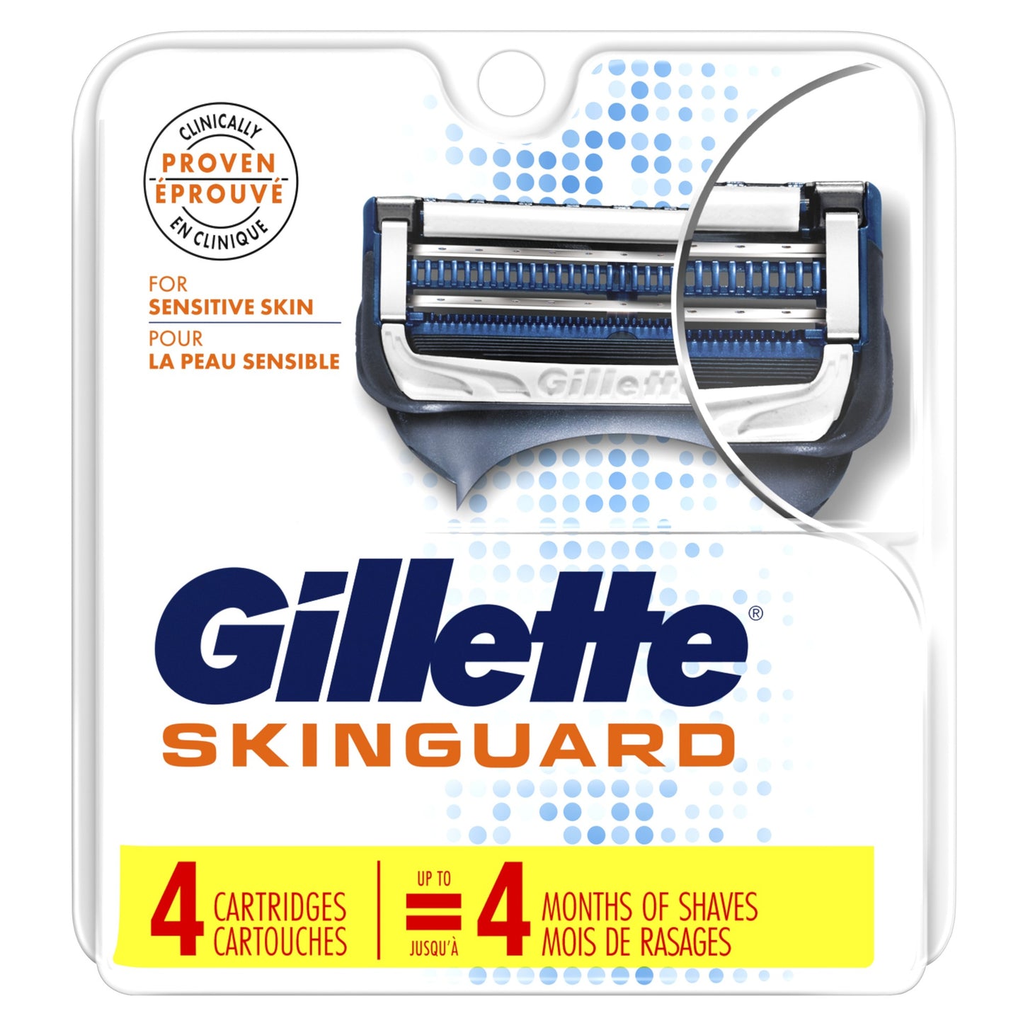 Gillette Blade Refill - Skinguard - 4 Cartridges - 48 Pack