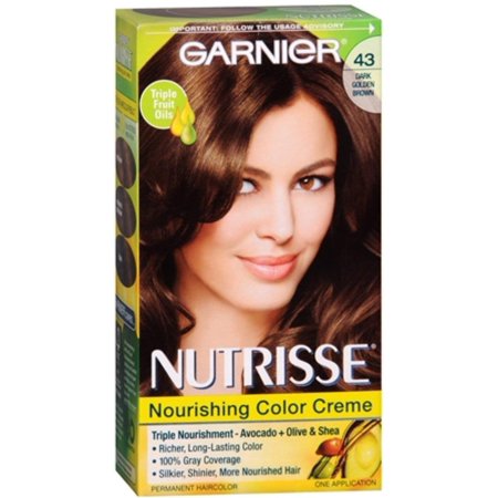 Garnier Hair Color - Nutrisse Classic - Drk Gldn Brw (Cocbean) #43 - 6 Pack