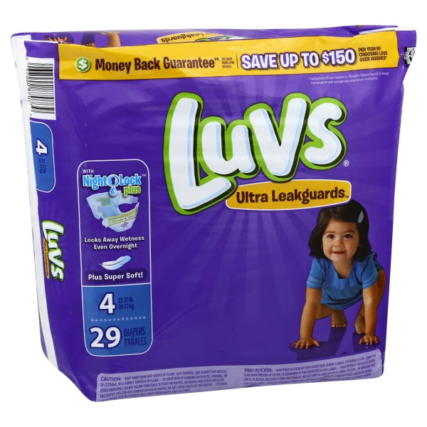 Luvs Diapers - Ultra Leakguards - Size 4 - 29 Ct - 4 Pack