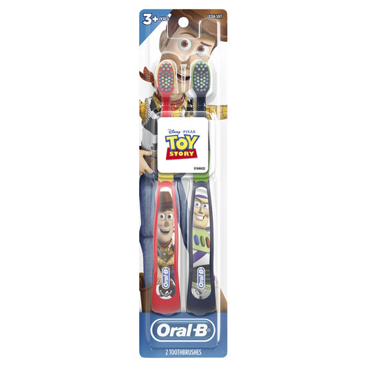 Oral-B - Toothbrush - Pixar Extra Soft 3+ Years Toothbrushes 2Pk - 1 Pack