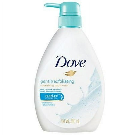 Dove Body Wash - Gentle Exfoliating - 550 Ml - 12 Pack