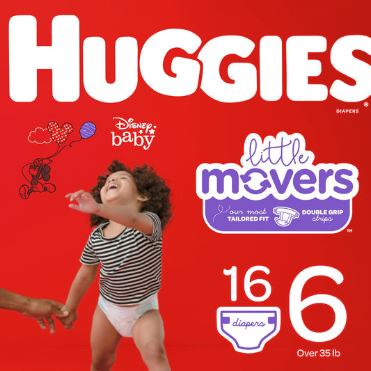 Huggies Diapers - Little Movers - Size 6 - 16 Ct - 4 Pack