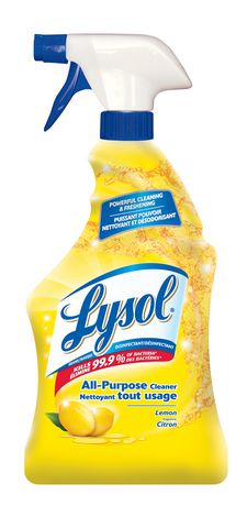 Lysol Spray - All Purpose Cleaner - Lemon - 650 Ml - 12 Pack