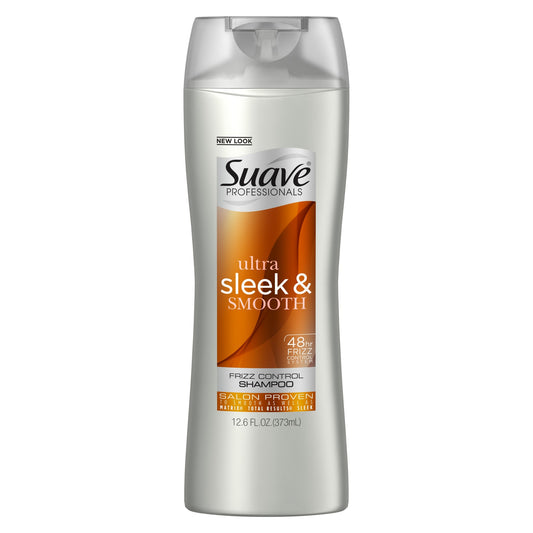 Suave Shampoo - Ultra Sleek & Smooth - 12.6 Floz - 6 Pack