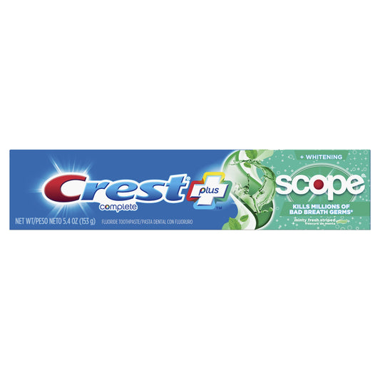 Crest Toothpaste - Plus - Scope - 5.4 Floz - 1 Pack