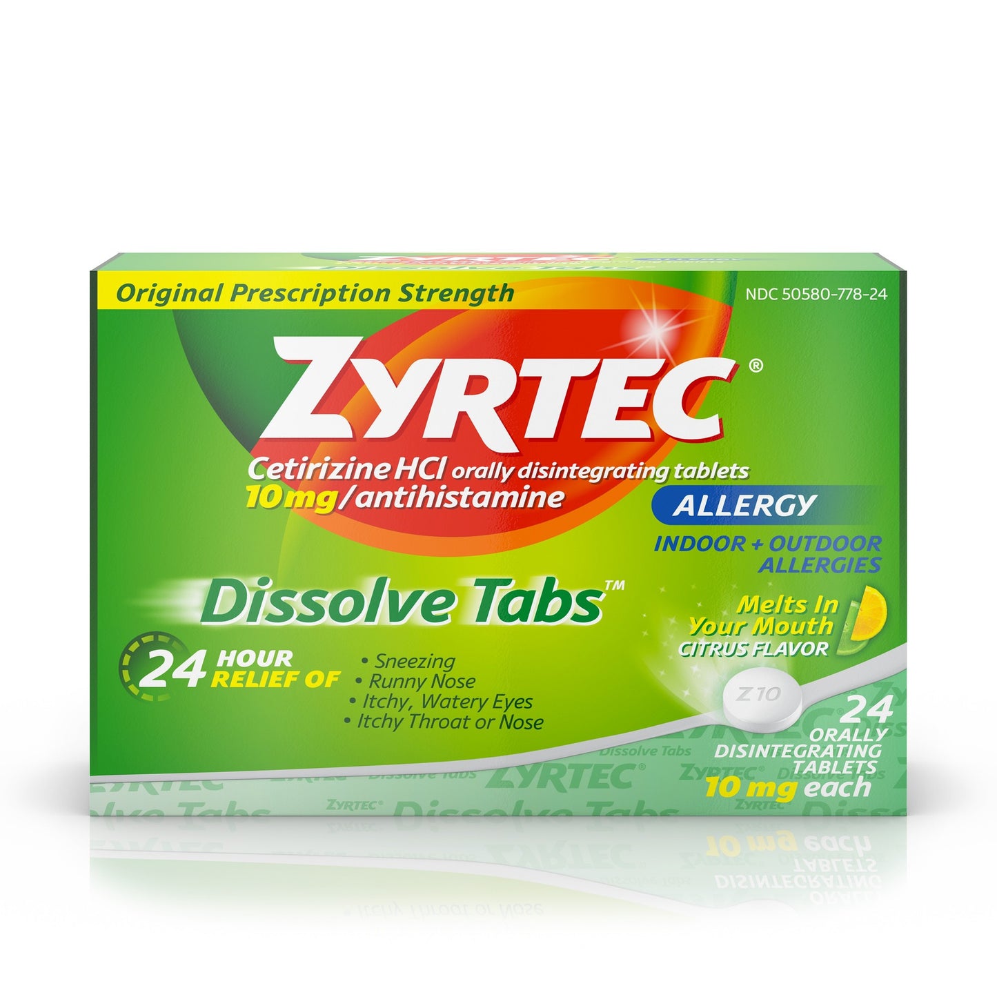 Zyrtec - 10Mg 24 Ct New Form - 1 Pack