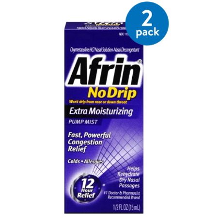 Afrin - Congestion Relief - No Drip Extra Moisturizing - 0.5 Oz - 1 Pack