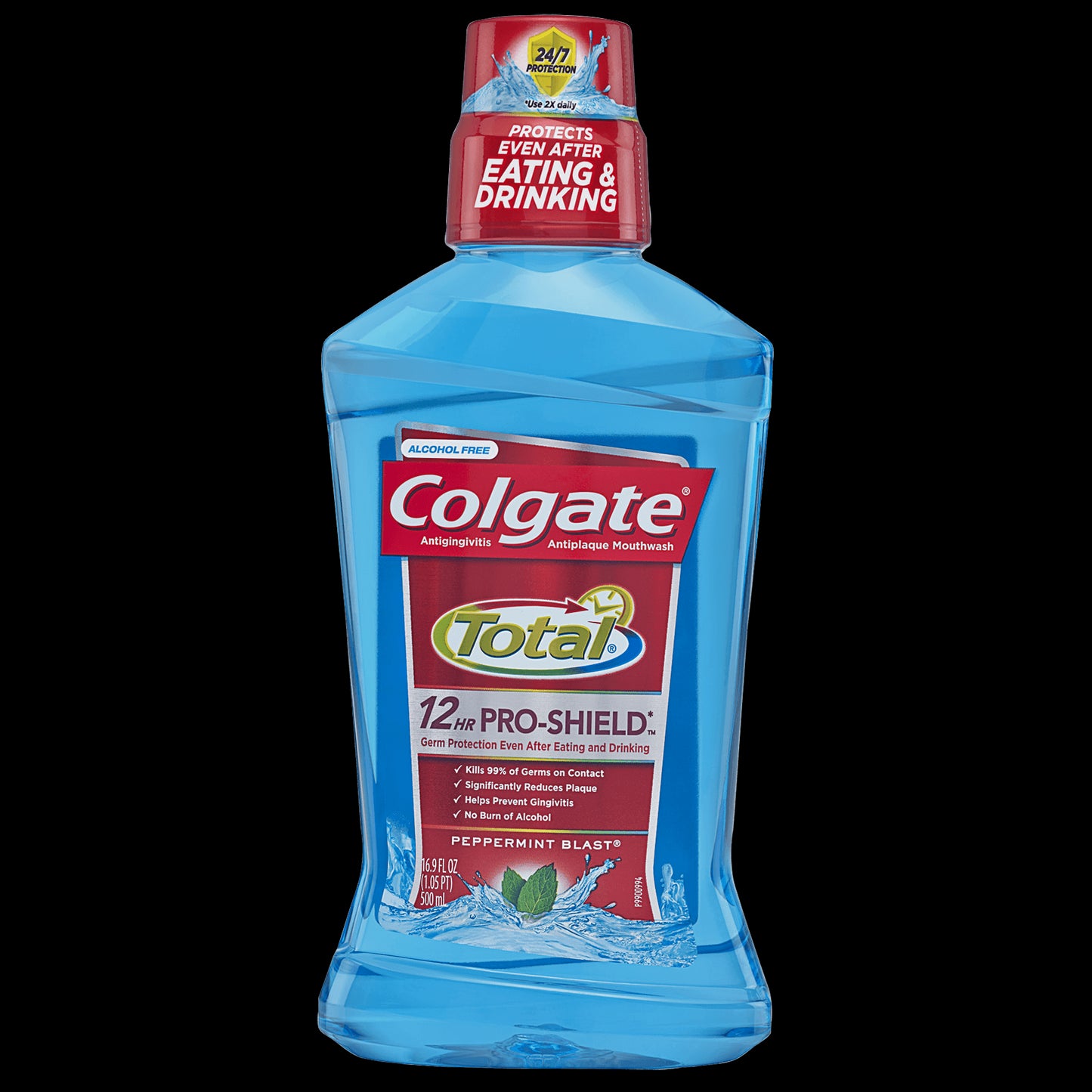 Colgate - Mouthwash - Total - Peppermint - 16.9 Floz - 1 Pack