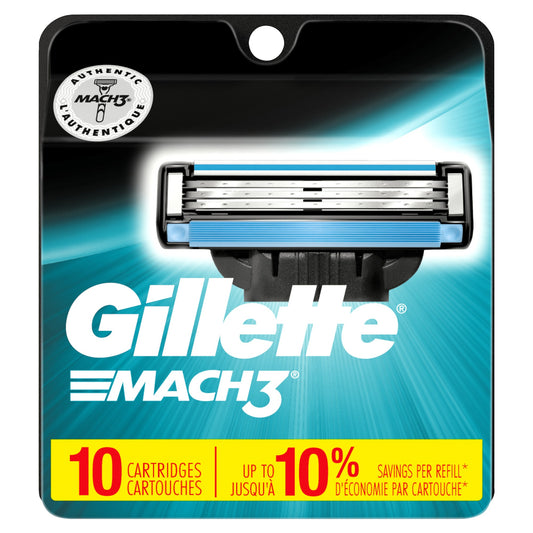 Gillette Blade Refill - Mach3 - 10 Ct - 36 Pack