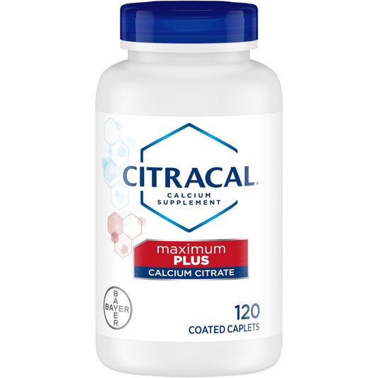 Citracal - Maximum Plus 120 Coated Caplets Calcium Supplement - 1 Pack