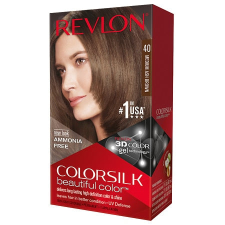 Revlon Hair Color - Color Silk - #40 Med Ash Brown - 12 Pack