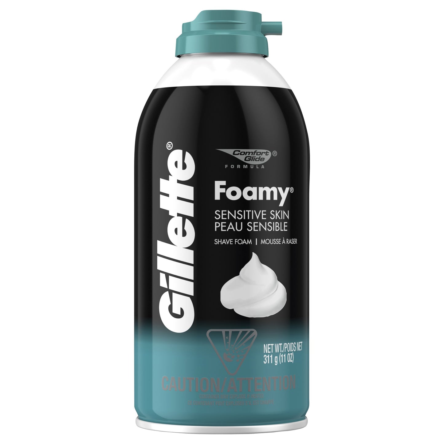 Gillette Shave Foam - Foamy Sensitive - 11 Oz - 12 Pack