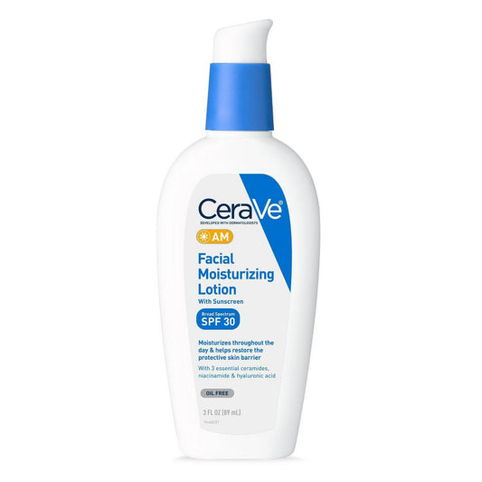 Cerave - Facial Moisturizing Lotion - Sunscreen Oil Free - 3Oz - 1 Pack