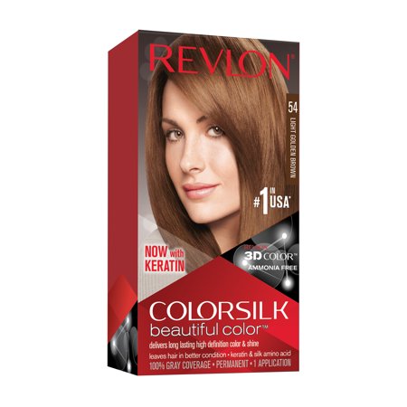 Revlon Hair Color - Color Silk - #54 Light Golden Brown - 12 Pack