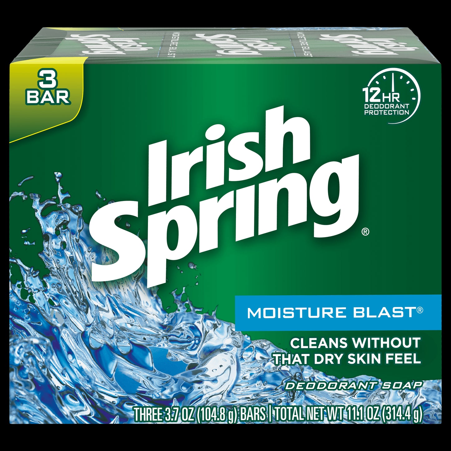 Irish Spring Bar Soap - Moisture Blast - 3 Ct - 18 Pack