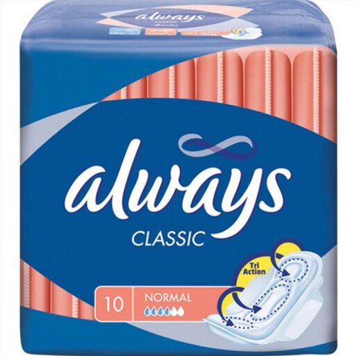 Always - Pads - Classic - Size 1 Normal - 10 Ct - 16 Pack