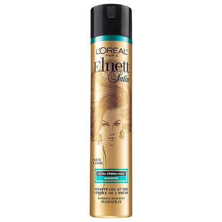 Loreal Hair Spray - Elnett Hairsprays - Extra Strong Hold Unscented - 6 Pack