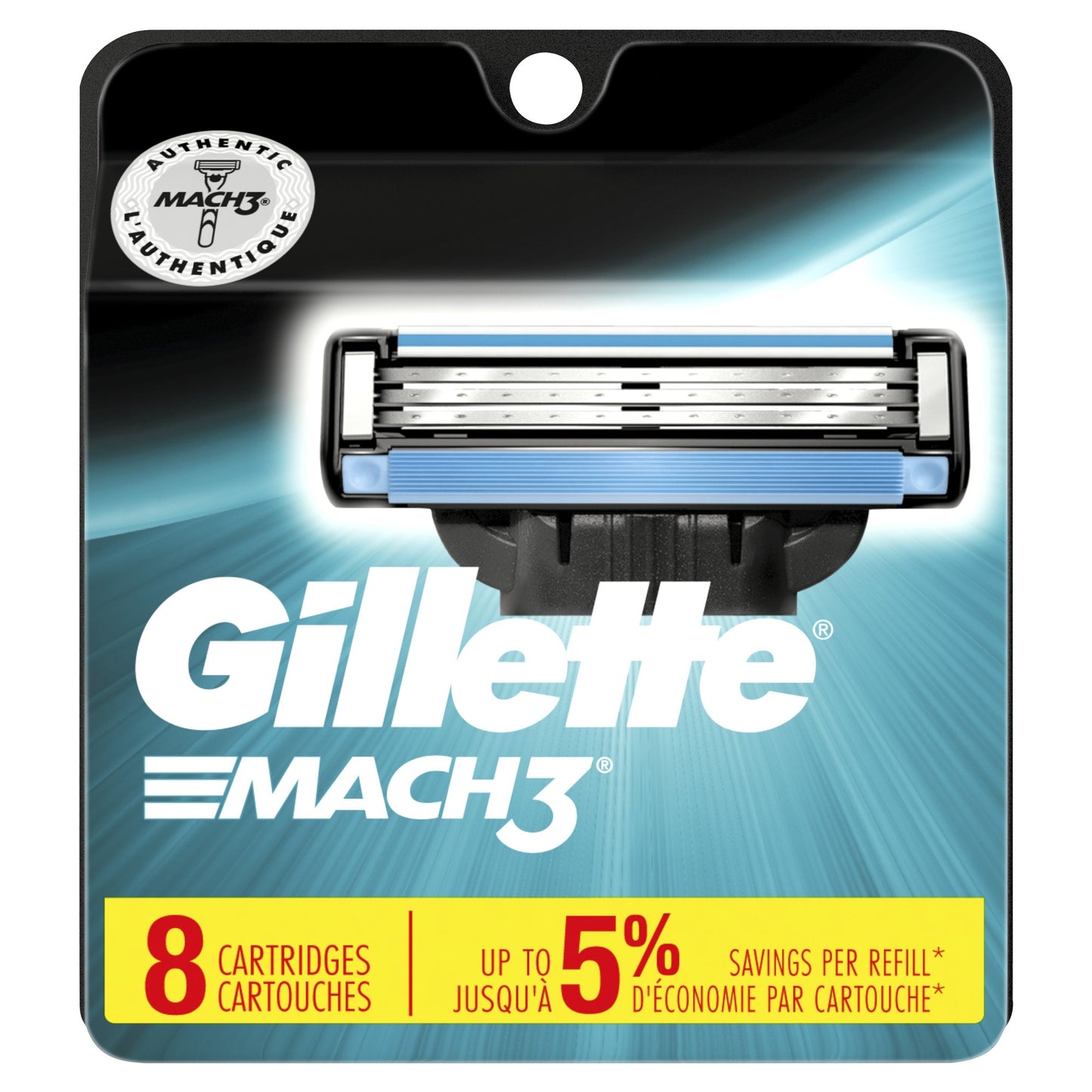 Gillette Blade Refill - Mach 3 - 8 Cartridges - 36 Pack