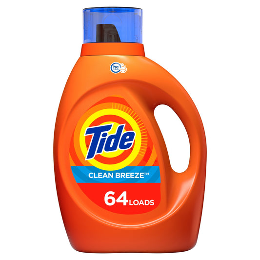 Tide - Liquid Detergent - Clean Breeze - 92 Floz - 4 Pack