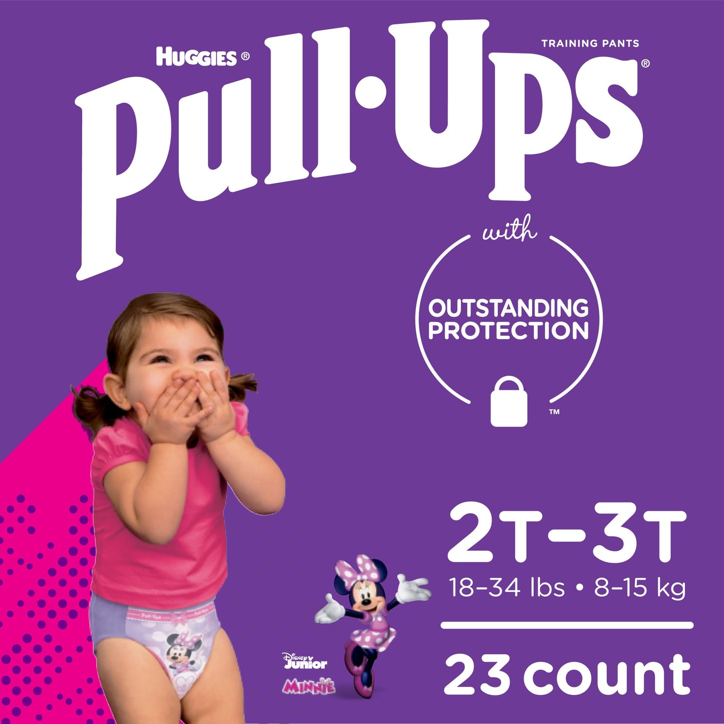 Huggies Diapers - Pull.Ups  Girls 2T-3T - 23Ct - 9 Pack