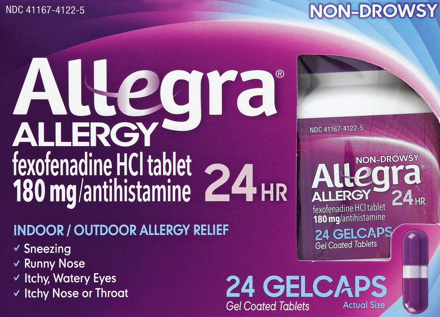 Allegra - Gelcaps - 24 Ct - 1 Pack