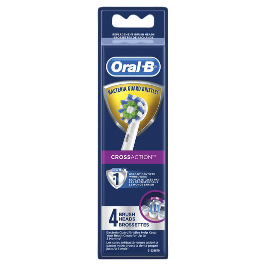 Oral-B - Brush Heads - Cross Action - 4 Heads - 1 Pack