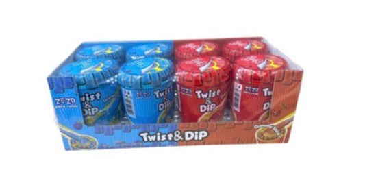 ZEZO Twist & Dips Candy 96g – 8 Pack