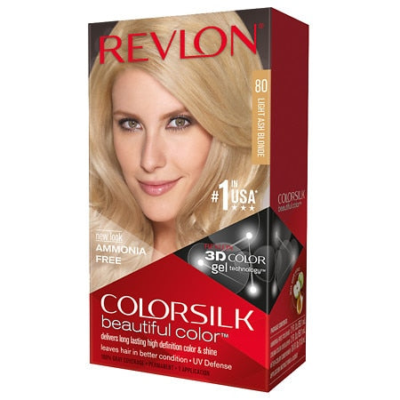 Revlon Hair Color - Color Silk - #80 Light Ash Blond  - 12 Pack