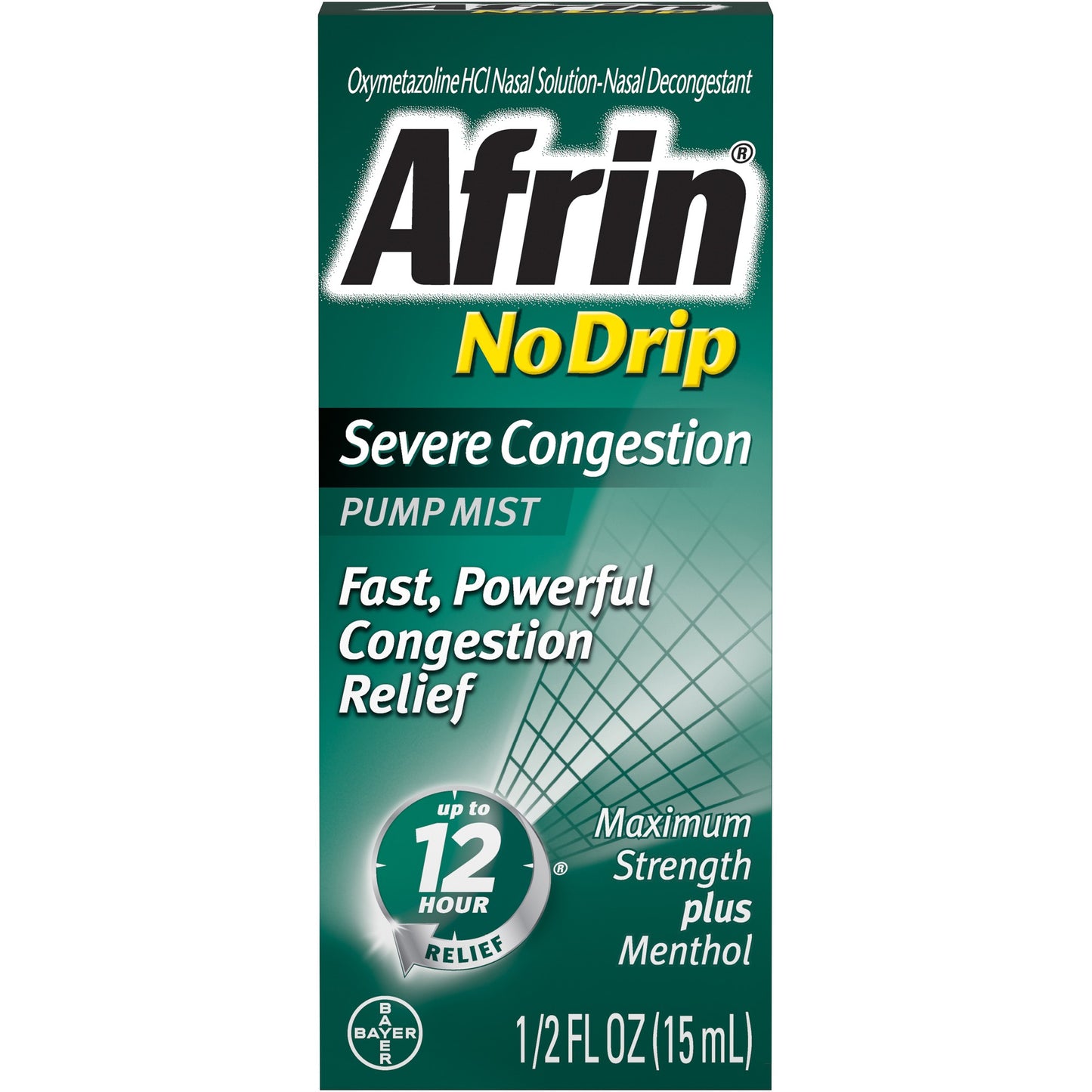 Afrin - Congestion Relief - No Drip Severe Congestion 0.5 Oz - 1 Pack