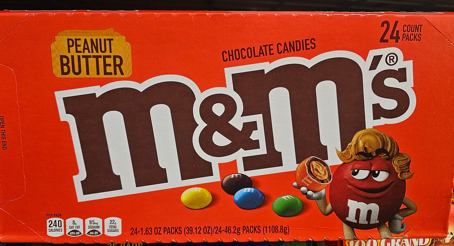 M&M PEANUT BUTTER 24 PACK 1.63OZ