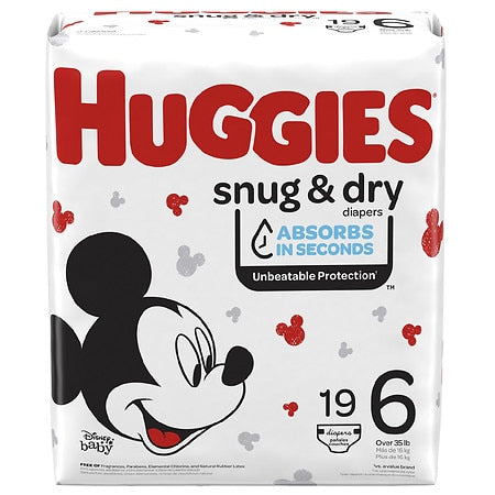 Huggies Diapers - Snug & Dry - Size 6 - 19 Ct - 4 Pack