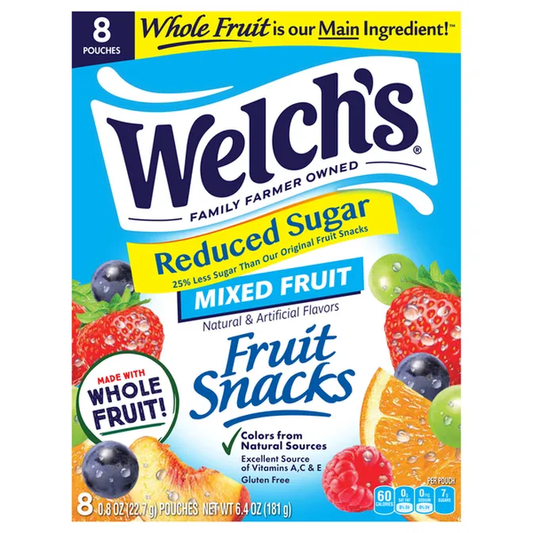 88898 – WELCH’S MIXED FRUIT REDUCED SUGAR 8/8PK
